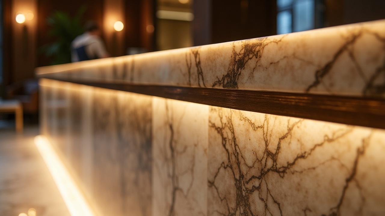 Chambre d'hôtel boutique avec tête de lit en chêne massif, éclairage intégré en gorge LED et bureau sur mesure