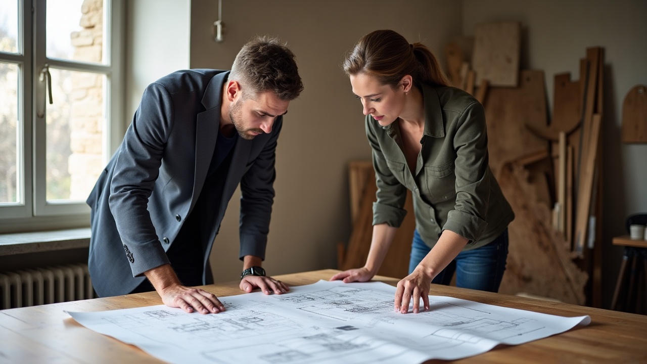 Atelier ébénisterie mobilier sur mesure, découpe bois massif en production