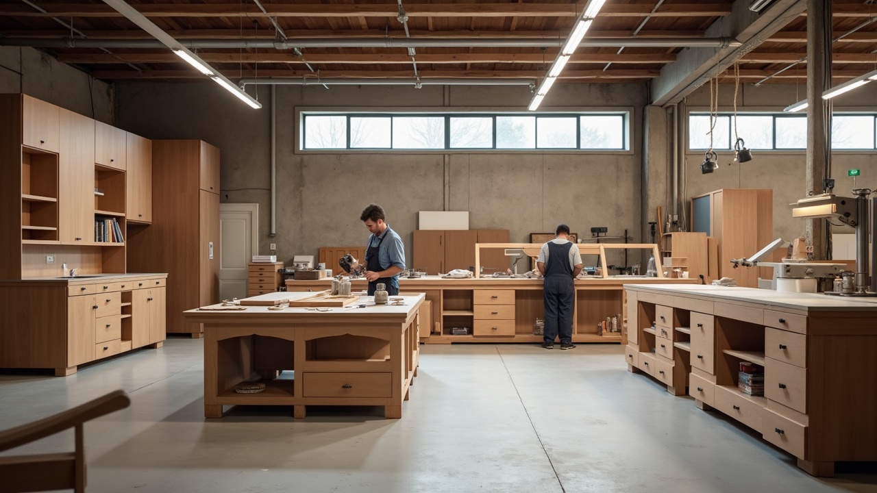 Pose de mobilier sur mesure en atelier, ajustement des façades et quincailleries haut de gamme