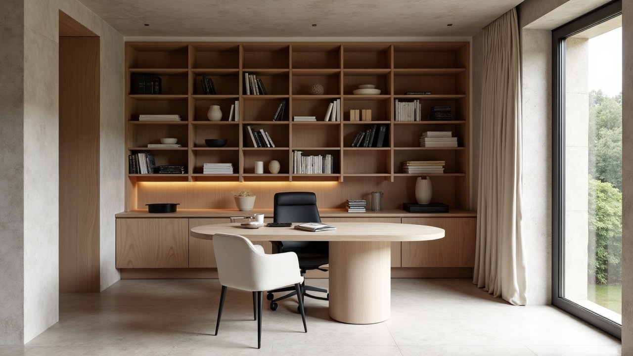 Salle de réunion prestige sur mesure — table en noyer américain et rangements intégrés