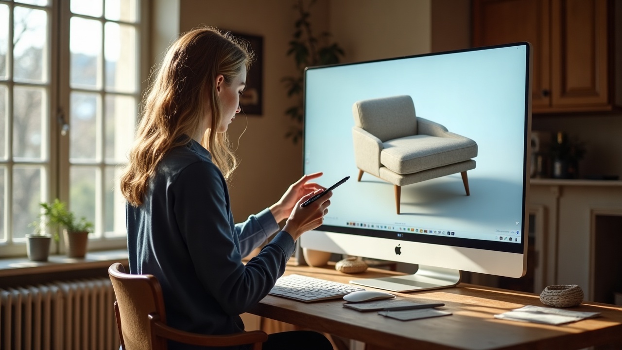 Atelier d'ébénisterie haut de gamme, plans techniques et rendu 3D mobilier sur mesure