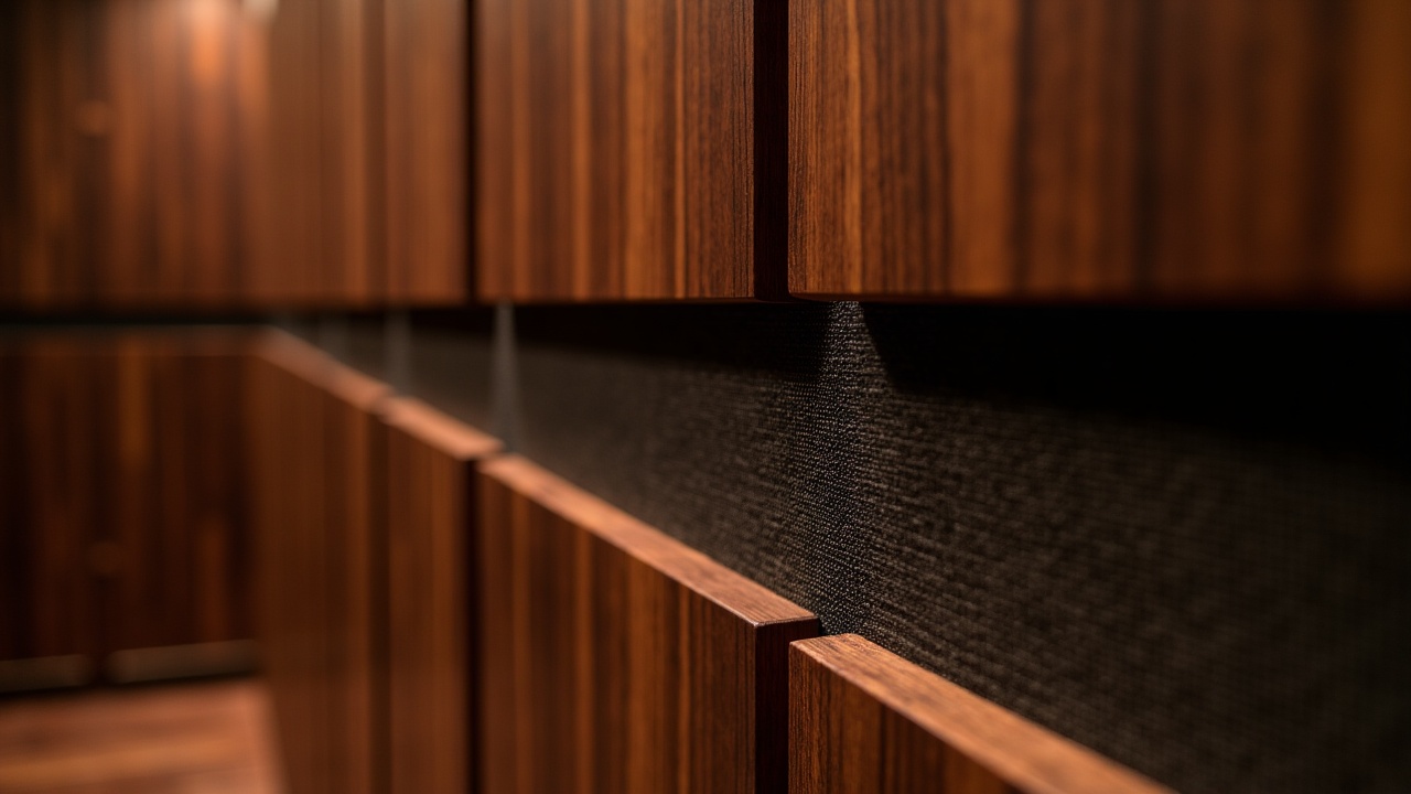Détail rack technique ventilé intégré dans un meuble home cinéma sur mesure avec tiroirs et coulisses Blum