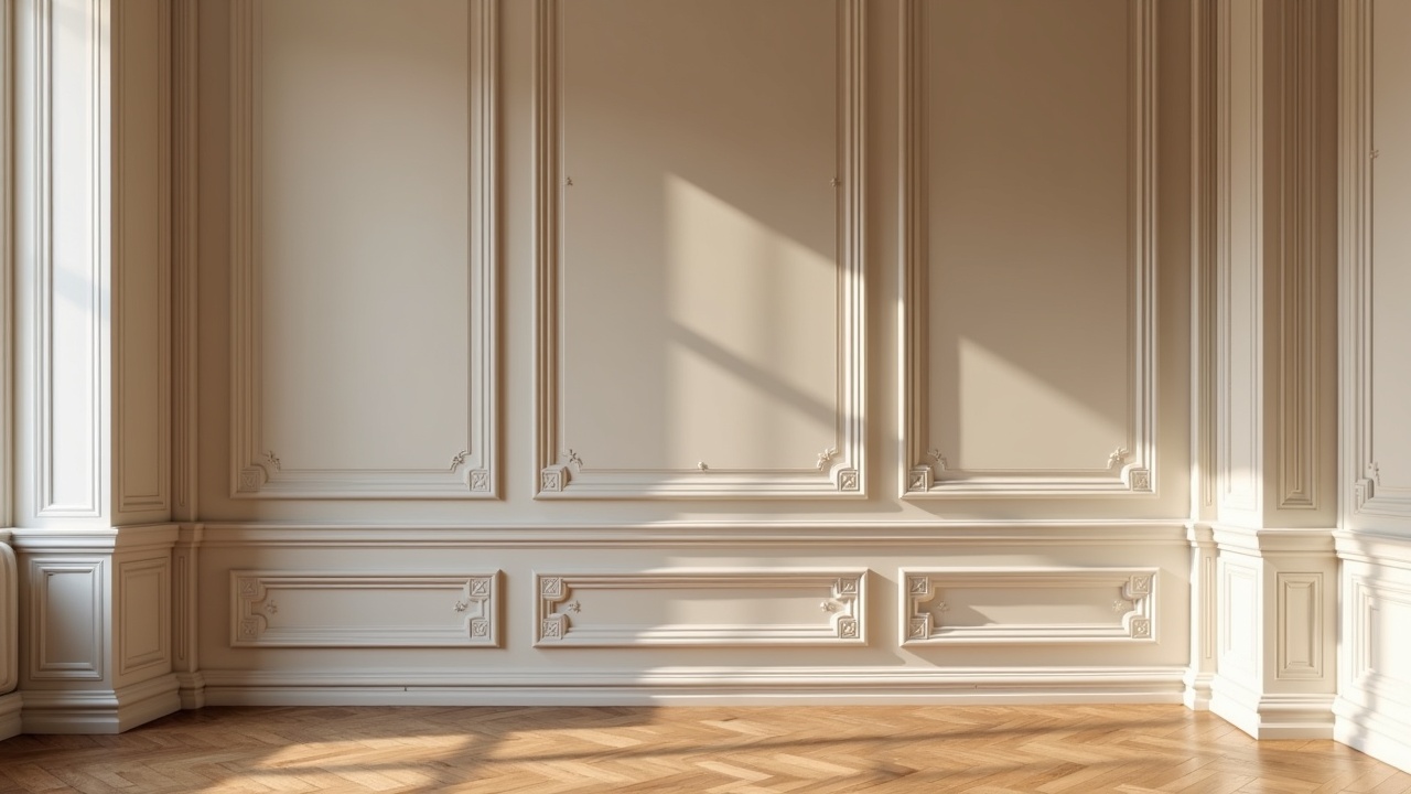 Intérieur haut de gamme avec mobilier sur mesure en bois massif dans un appartement parisien