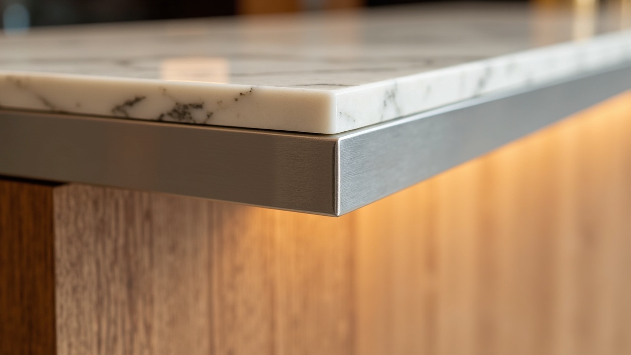 Espace de travail professionnel haut de gamme avec mobilier sur mesure en bois massif et métal