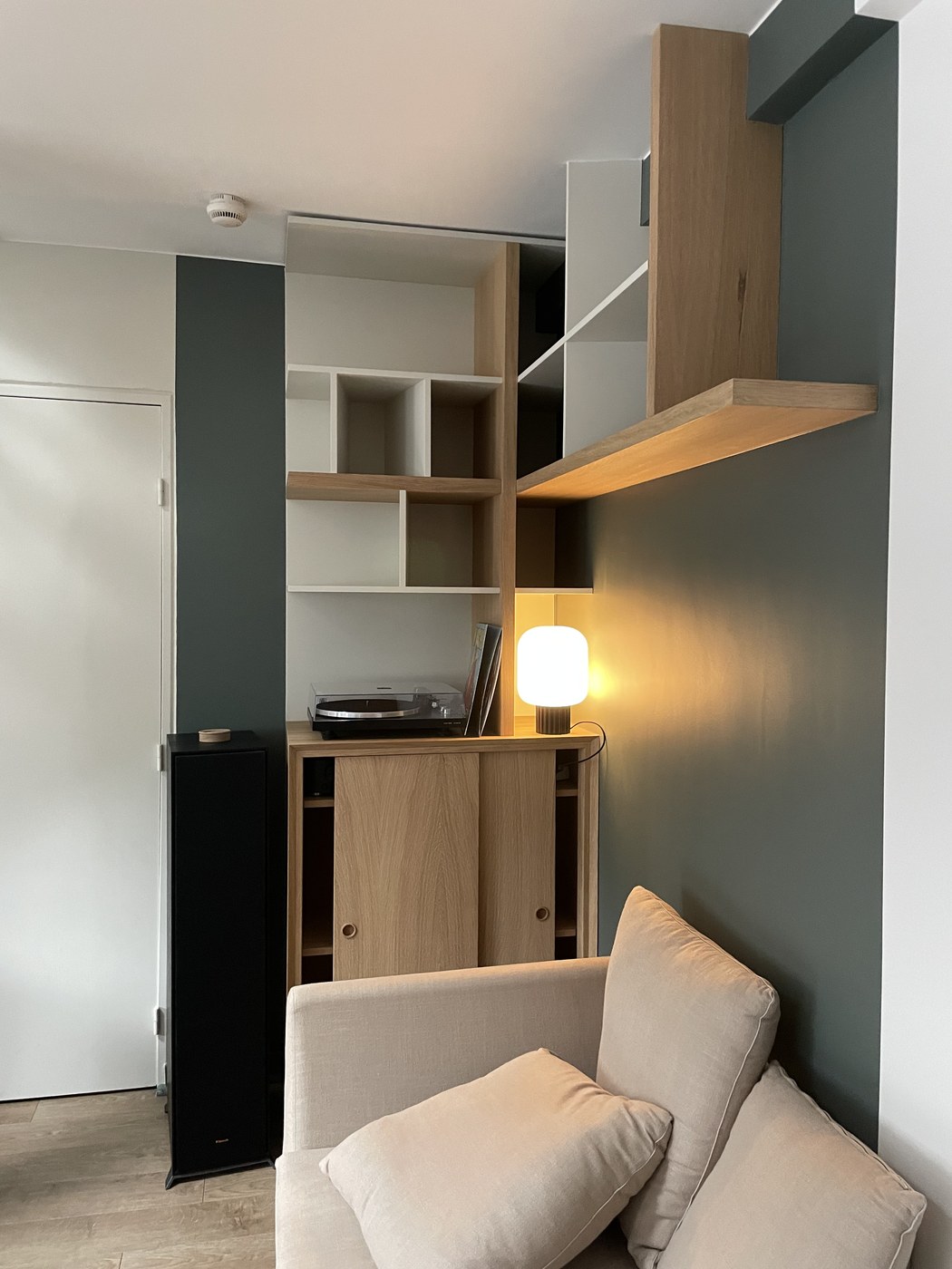 Bibliothèque MDF blanc mat Valenciennes — vue 6