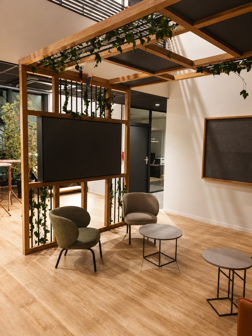 Pergola intérieure bureaux — vue 3