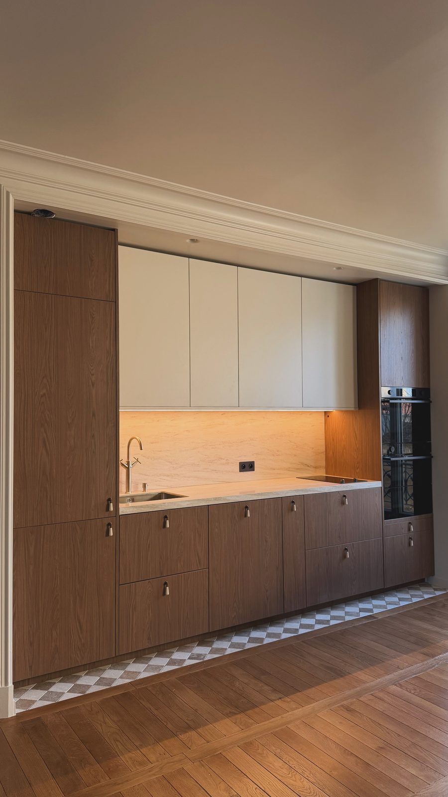 Cuisine KRION Pompei et Egger Casella — Saint-Maur, appartement