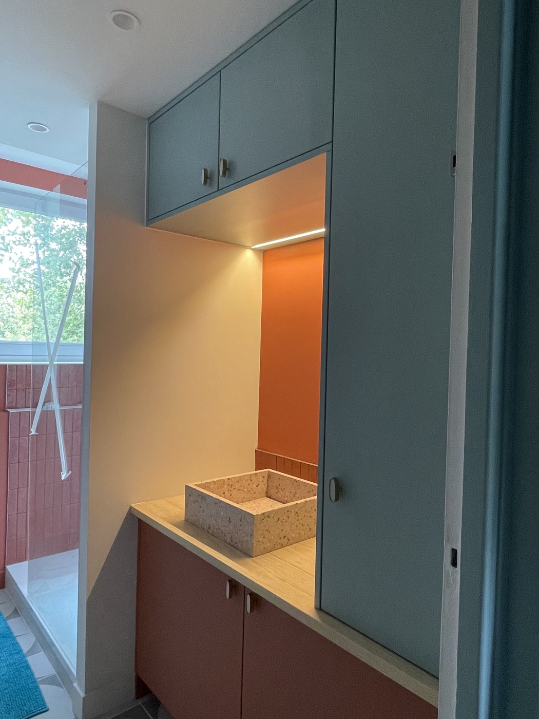 Salle de bain terracotta sur mesure — MaisonFabrik
